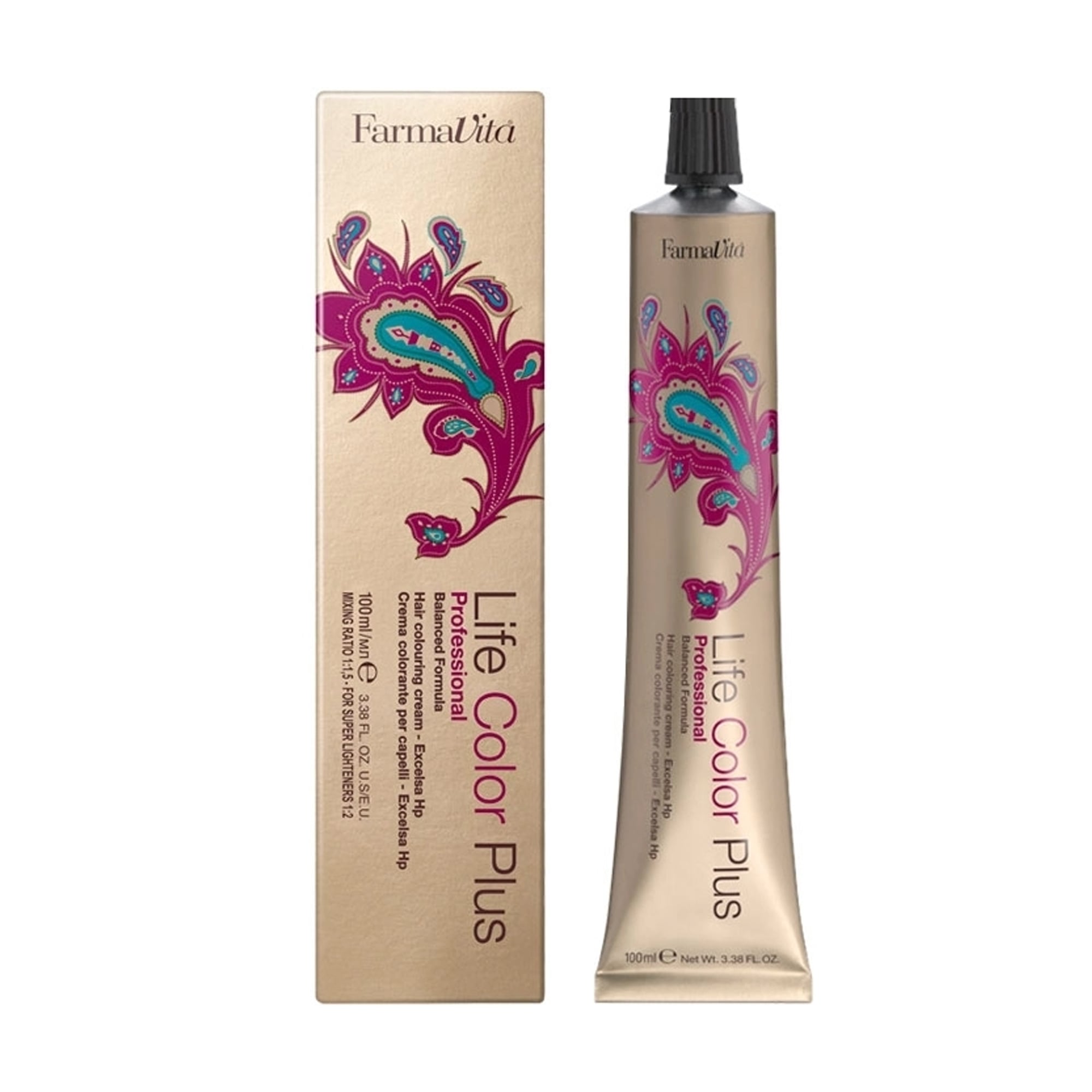 Уцінка! Перманентна крем-фарба для волосся FarmaVita Life Color Plus Hair Colouring Cream 9.22 Дуже світлий блондин рожевий ірис, 100 мл