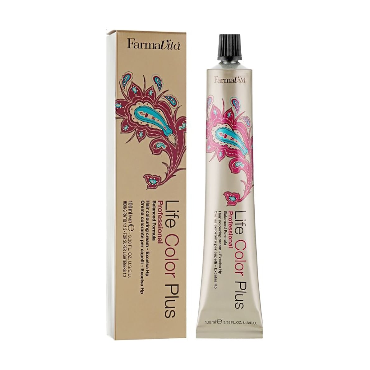 Уцінка! Перманентна крем-фарба для волосся FarmaVita Life Color Plus Hair Colouring Cream 6.15 Темний блондин попелястий, 100 мл